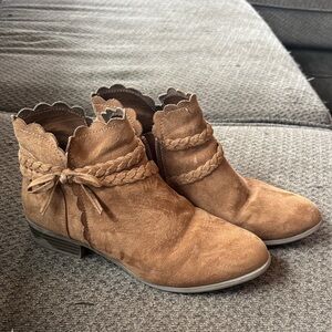 Target Tan Suede Ankle Booties